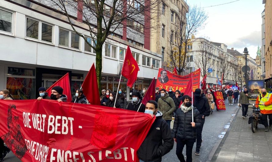 Erfolgreiche Friedrich Engels Gedenkdemonstration in Wuppertal